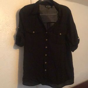 Black button up